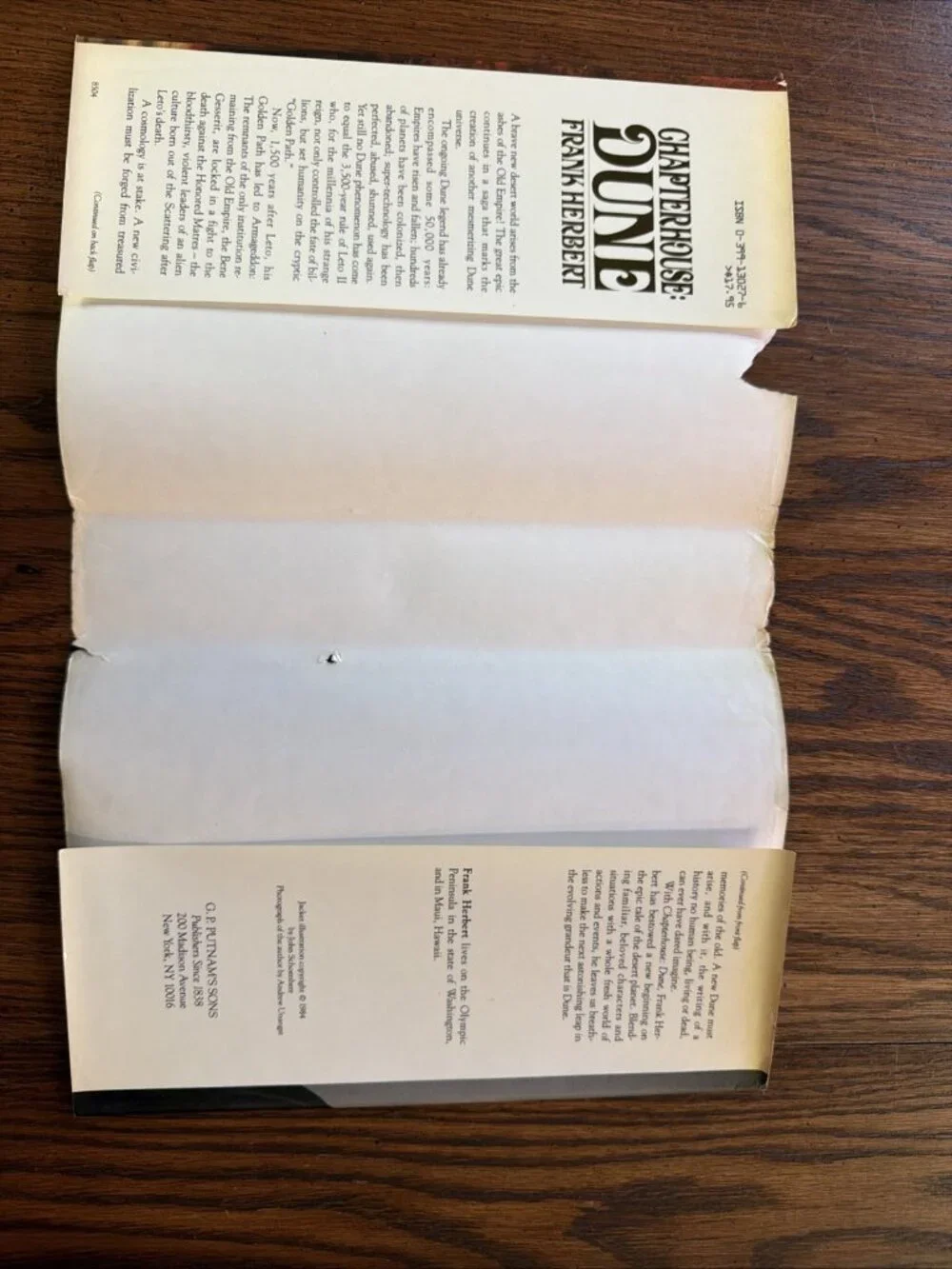 Dune HC by Frank Herbert Chapterhouse Dune 1st Printing 1980s